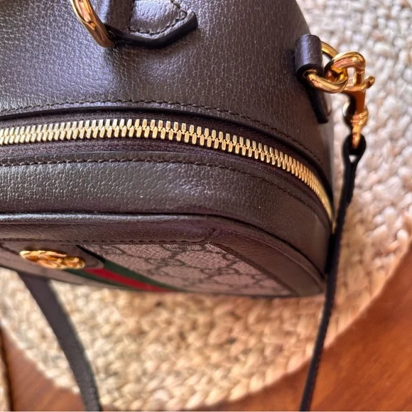 Gucci Ophidia Bag with Brown and Green Accents NWT - Picture 8 of 12